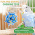 Bird Toys for Parakeets, Interactive Spinner Rattle Budgie Toys, Rotating Wheel Chew Parrot Toys for Medium Birds Small