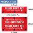 Please Don’t Pet Dog Leash Sleeve 2 Set for Rescue and Anxious Dogs, Includes Red and Black Sleeves