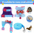 2 Pieces Hamster Harness and Leash Set - Small Guinea Pig Clothes with Bowknot Bell, No Pulling Comfort Padded Vest