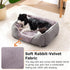 MIXJOY Dog Beds for Medium Dogs, Washable Orthopedic Rectangle Bed, Soft Rabbit-Velvet Cozy Cuddler with Anti-Slip
