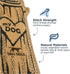 Tall Tails Dog Natural Leather Fetch Toy, Love My Dog Tree Log for Dogs