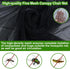 Emsiok 63"H 35"X32" Mosquito Net Cover for Canopy Chair, Bug Barrier Mosquitos Mesh Tent Black Chair Mosquito Netting
