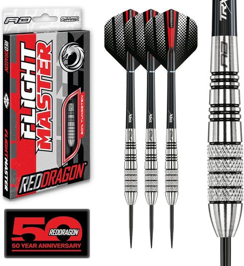 Red Dragon Sidewinder 30g Tungsten Steel Darts with Flights and Stems