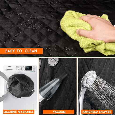 Yuntec Dog Car Seat Cover, Back Seat Cover for Dogs Pet Car Seat Protector Waterproof Bench Car Seat Cover, Non-Slip