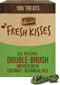 Merrick Fresh Kisses Natural Dental Chews for Tiny Dogs, Infused with Coconut and Botanical Oils, 106 ct Box