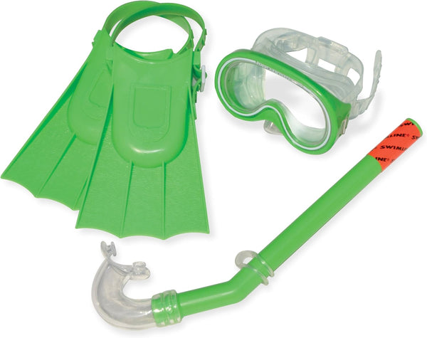 Swimline Thermotech Snorkeling Set with Fins, Goggles, Snorkel & Backpack