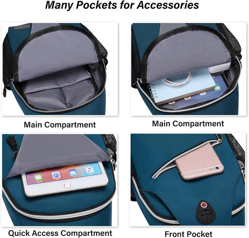 MOSISO Sling Backpack, Multipurpose Crossbody Shoulder Bag, Travel Hiking Daypack