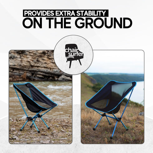 45mm) Stabilizing Rubber Ball Feet for Helinox Camping Chair - Durable Outdoor Chair Leg Cap, Help Stability on Rugged
