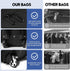 SOGUKOER 2 39.5" Bowling ball Bag with Wheels, Lightweight Trolley Double Ball Bowling bag with Large Separate Shoe
