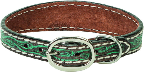 Weaver Pet Carved Flower Dog Collar
