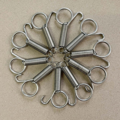 20Pcs Spring Door Latch for Cages, Metal Finger Spring Hooks, Multi-Functional Wire Cage Spring Latch for Pet Cage Door