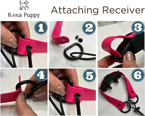 Waterproof E-Collar Replacement Strap Dog Collar for Invisible Fence/ecollar - Easy On Bungee