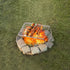 REDCAMP 13.6" Small Folding Campfire Grill - 304 Stainless Steel Portable Grill with Carrying Bag