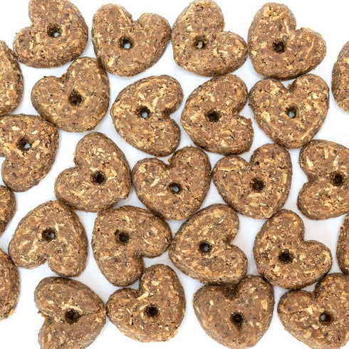 CocoTherapy 3 Pack of Banana Brulee Pure Hearts Coconut Cookies, 5 Ounces Each, Organic Dog Treats Made in USA