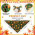120 30 Sanwuta Pcs Thanksgiving Fall Bandanas for Dogs Bulk Pumpkin Maple Leaf Triangle Dog Bandana Autumn Washable Pet