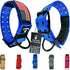 Dog Collars for Large Dogs - 2 inch Wide Personalized Collar with Metal Buckle American Flag Patch