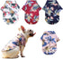 Pack of 4 Hawaiian Dog Shirt Summer Clothes, Breathable Dog Sweatshirts with Coconut Tree & Pineapple for XS-5XL (XL)