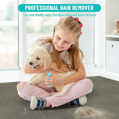 Pet Hair Remover Tool, Unique Carpet Scraper & Fur Remover for Couch, Furniture, Carpet, Floor Mats & Rugs