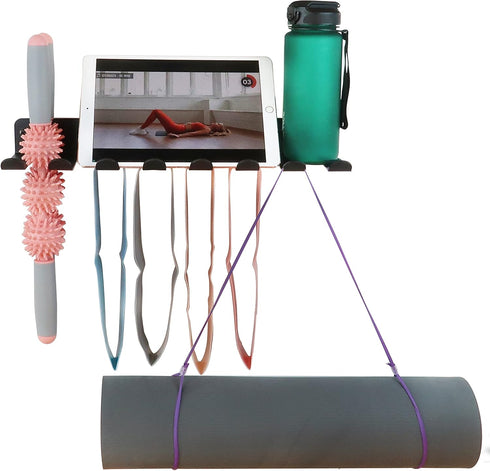 Multi-Purpose Storage Rack for Resistance Bands, Heavy Duty Gym Storage Rack for Fitness Bands