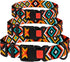 Purple Geometric Dog Collar - CollarDirect for Small Medium Large Dogs with Quick Release Buckle, Adjustable