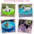 Furrybaby Foldable Dog Pool, Portable Pet Pool for Large Dogs, Kiddie Pool Dog Swimming Pool (Pink 47'') Indoor Outdoor