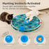 3 Interactive Cat Toys, Play Mat with Automatic Motion Balls, LED Lights, Bird Chirping Sound, Speed Levels, Indoor