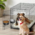 2 Pack Stainless Steel Hanging Water Bowl for Kennel Crate, No Spill Dog Bowls for Small Medium Dogs, Cats
