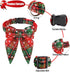 Malier Christmas Classic Plaid Dog Collar with Bow Tie, Soft Durable Holiday Collar for Small Medium Large Dogs (Red &