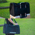 Soft Sided Carrier for Small Medium Cats Dogs, Large Black, Removable Pad Collapsible Travel