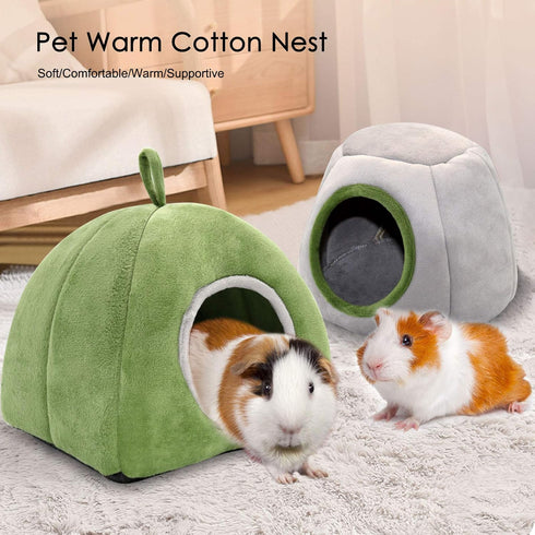 YUEPET Guinea Pig Bed 2 Pack, Washable Hideout Accessories for Small Animals like Chinchilla and Hamsters