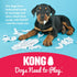 KONG Puppy Chew Toy - Natural Teething Rubber, Stuffable for Extended Playtime, Pink for Large Puppies