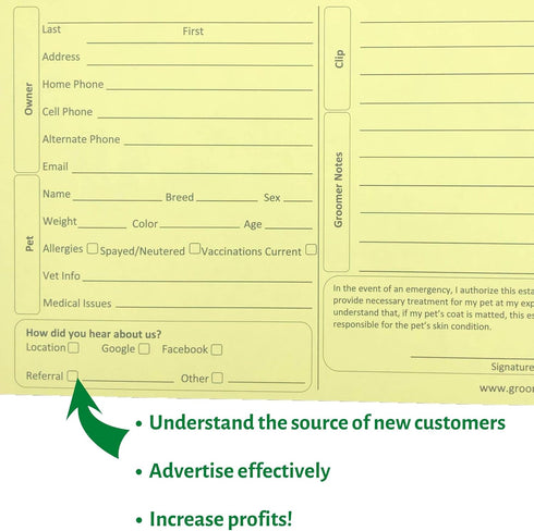 5X8 Yellow Dog Grooming Cards (100 Pack, 8 X 5 Inches) for Veterinarians, Pet Kennel Records, and Cat Grooming (Canary)