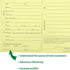 5X8 Yellow Dog Grooming Cards (100 Pack, 8 X 5 Inches) for Veterinarians, Pet Kennel Records, and Cat Grooming (Canary)