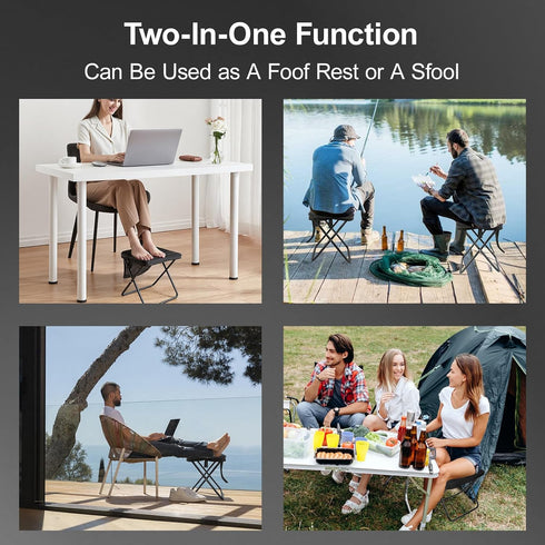 DZ DUO ZHAN Duozhan Backpack 13" 260lb DZ Portable Camping Stool - Foldable Stool with Capacity, Lightweight