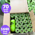 (1440 72 Doggy Poop Bags Biodegradable with Dispenser Bags) Eco-friendly Dog Waste Pickup Bags Landfill-friendly Refill