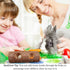 SunGrow Rabbit Log Chew, 8 Inches, 2-in-1 Hay Feeder and Molar Bunny Log Chew for Small Animals