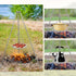 YBTMG Camp Fire Tripod for Cooking, Stainless Steel Camping Fire Grill with Adjustable Chain for BBQ