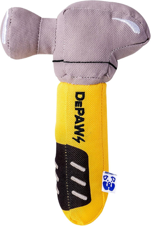 PAWTY Hammer Dog Toy - Interactive Plush Squeaky Hammer Toy with Squeaker