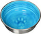 Loving Pets Le Bol Dog Food Water Bowl, Small, Seine Blue - Enamel Ceramic No Tip Stainless Steel Spill Proof