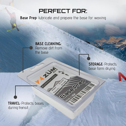 ZMWAX Ski/Snowboard Wax - 100 gram, Excellent Storage & Travel Wax, Unscented, Solid, 5 Ounce