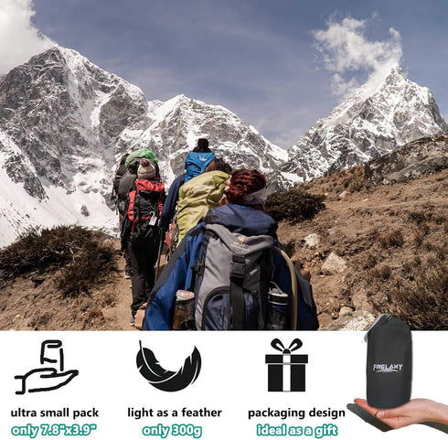 Frelaxy Sleeping Bag Liner, XL Travel Sheet for Backpacking, Comfy & Easy Care, Full-Length Zipper