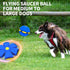 2PCS Dog Flying Disc Toy, Pet Toy Flying Saucer Ball with 3 Lights for Outdoor Games