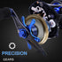 Sougayilang Baitcasting Reel, 7.0:1 Gear Ratio, Super Smooth Power Fishing Reel