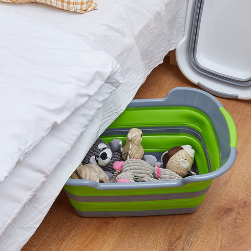 Multi-Functional Collapsible Pet Bathtub - Portable Indoor Outdoor Washing Tub for Small Pets, Green
