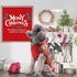 Dog Christmas Sweater Red Snowman Snowflake for Dogs Cats, Xmas Costume Pet Holiday Vest Pullover Outfits, L
