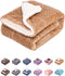 DW-Mocha Fuzzy Dog, Cat & Pet Blanket, Warm Plush Fleece Receiving Blanket for Dog Bed, 24" x 32"