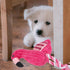 Mipcase Dogman Chew Toys - Small Flamingo Squeaky Toy, Indestructible Cotton Rope Plush Toy for Dogs