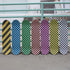 TURBO Orange Checkerboard Skateboard Grip Tape Sheet, 9 x 33 Inch
