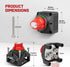 1-2-Both-Off 12V-48V 200A, w/M8 RED WOLF Battery Switch DC Heavy Duty Marine Battery Power Cut Master Switch Disconnect
