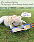 Dog Tug Toy - Tough Jute Bite Pillow for Interactive Training, Two Flag Handles for Puppies to Large Dogs, Aggressive